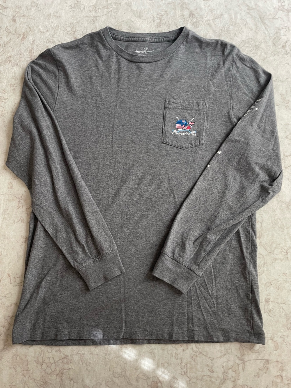 Vineyard Vines Boys Long-Sleeve Hockey Pocket Tee